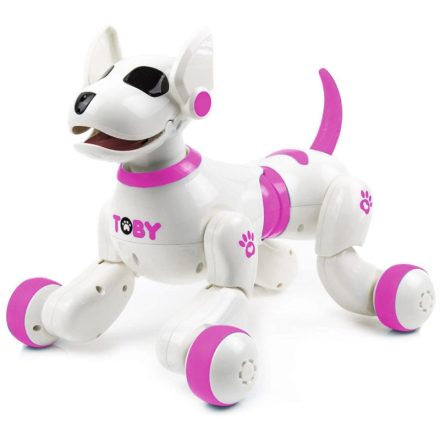 Toby a távirányítós robot kutya, rózsaszín