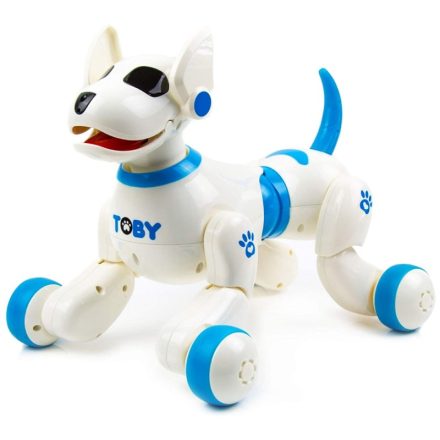 Toby a távirányítós robot kutya, kék