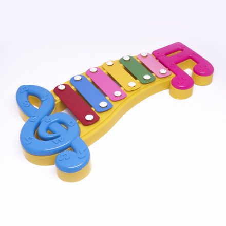 Xilofon hangszer gyerekeknek, 6 billentyűs