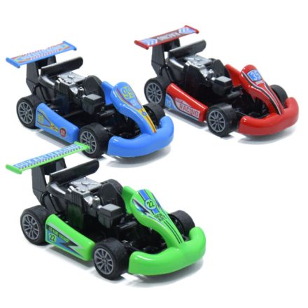 3 db-os mini gokart szett / kék, zöld, piros