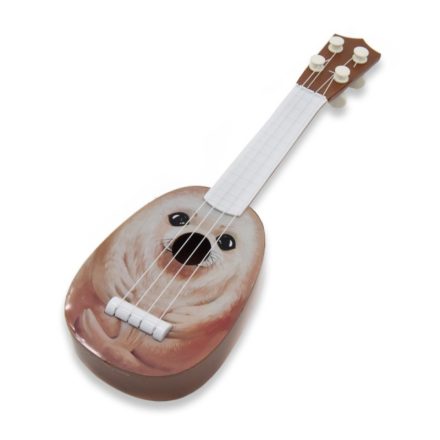 4 húros játék gitár gyerekeknek, fóka mintával