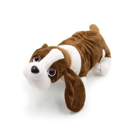 Basset hound plüss kutya lelógó fülekkel  