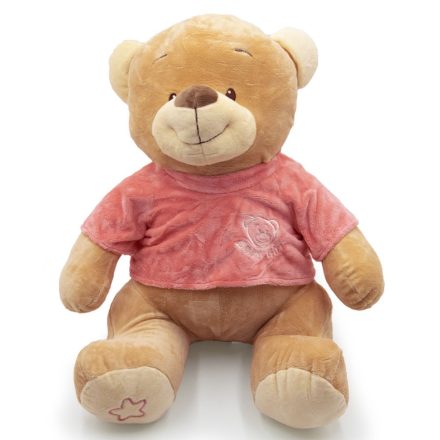 Óriás plüss medve rózsaszín pulcsival, "Baby girl" felirattal 40 cm 