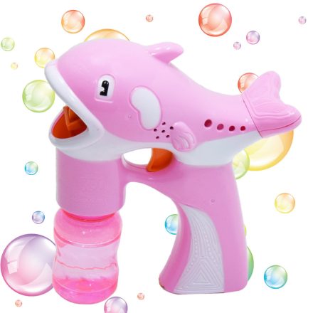 Buborékfújó pisztoly, rózsaszín - bálna