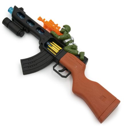 Lövöldöző katonával felszerelt játékpuska