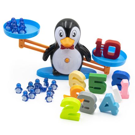 Pingvines matematikai mérleg, fejlesztő társasjáték