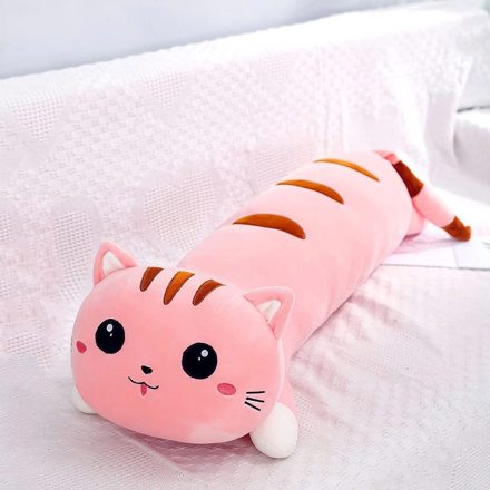 Panna a hosszú rózsaszín plüss cica, 56 cm
