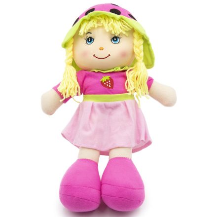 Rózsaszín plüss baba, 40 cm