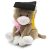 Diplomaosztós plüss macska, szürke - 20 cm