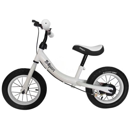 R-Sport kétkerekű futóbicikli gyerekeknek, fékkel és felfújható kerékkel - fehér