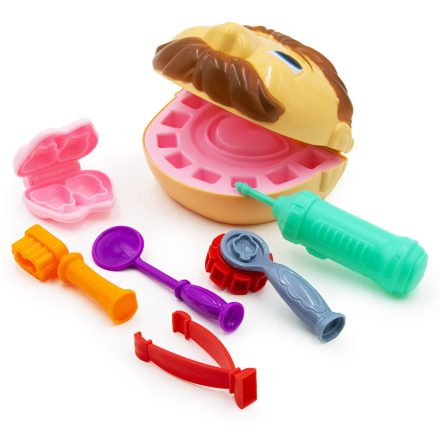 Gyurma készlet gyerekeknek, fogorvosi eszközökkel