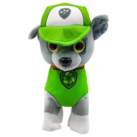 Zöld ruhás sétáló kutya pórázzal