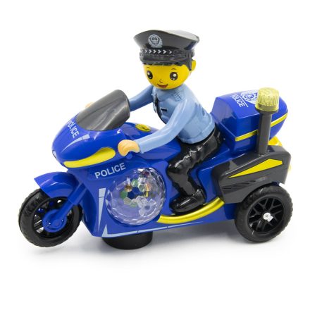 Motoros rendőr figura fényhatásokkal