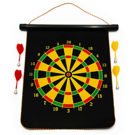 Mágneses darts tábla, kétoldalas