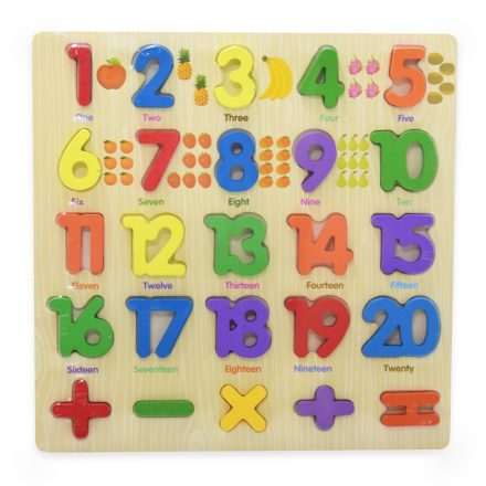 Matematikai oktató játék fából