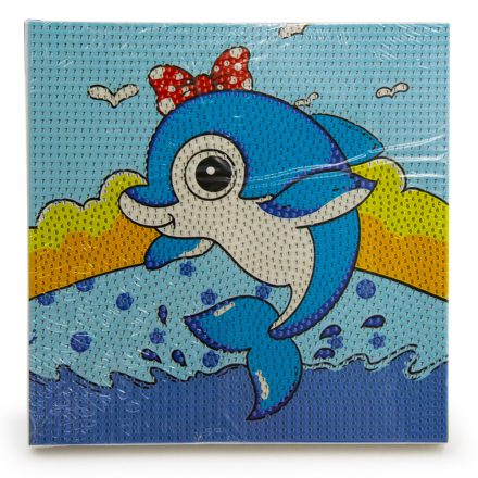 Gyémántszemes kirakó - delfines
