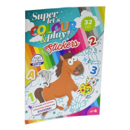 Oktató, és készségfejlesztő kifestőfüzet - 32 oldalas