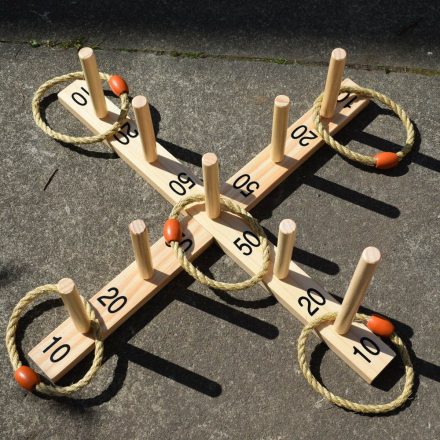 Goki kötélkarika dobáló társasjáték / ügyességi fajáték gyerekeknek
