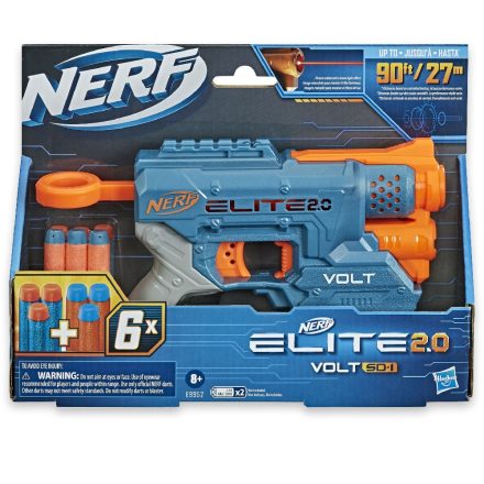 Nerf Elite 2.0 Volt szivacslövő fegyver, 6 töltényes