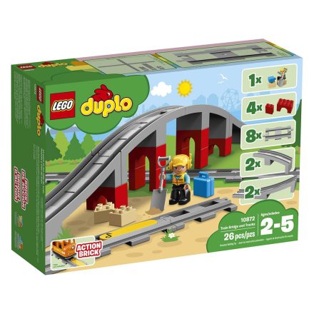LEGO® DUPLO Vasúti híd és sínek 10872