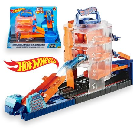 Hot Wheels tűzoltó állomás, szuper autós ugratóval
