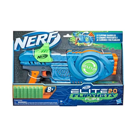 Nerf Elite 2.0 Flip szivacslövő fegyver, 8 db tölténnyel